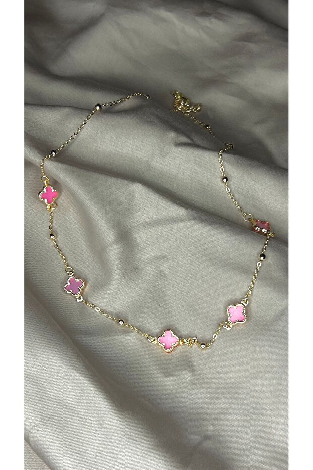 Yonca Paslanmaz Çelik Kolye - 1