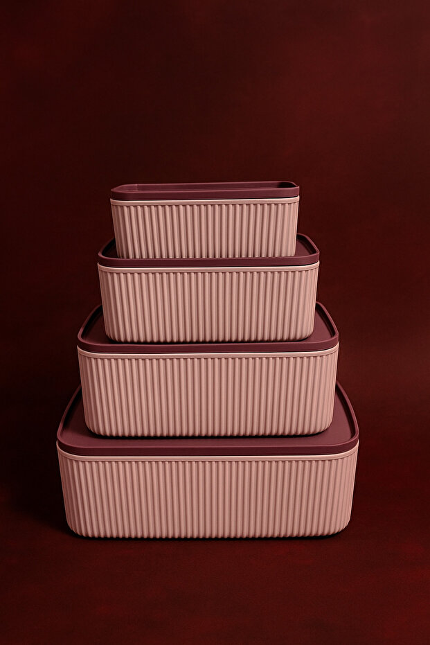 Storage Container and Breakfast Set 4-Piece Multi