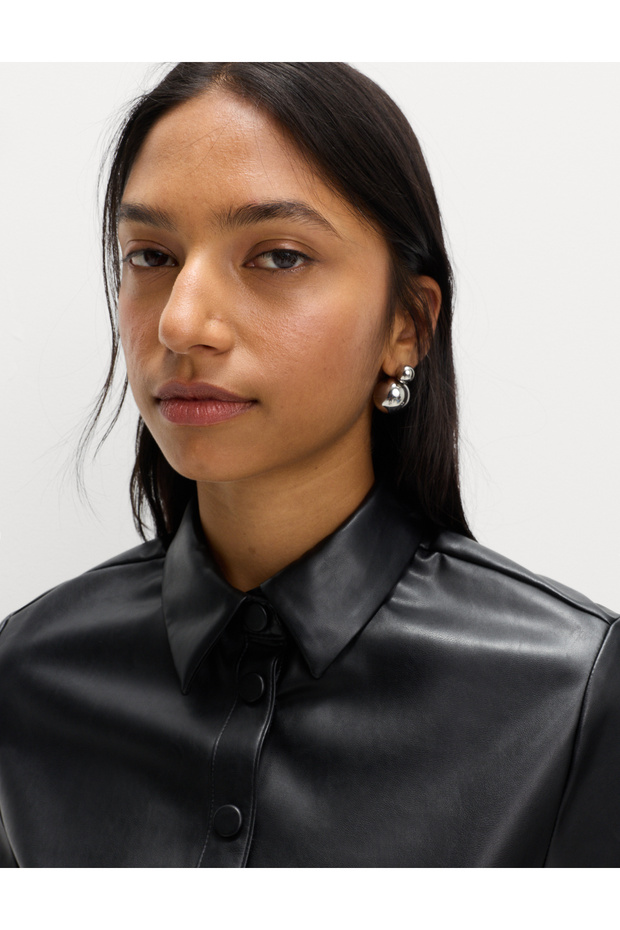 Suni Deri Gömlek - 4