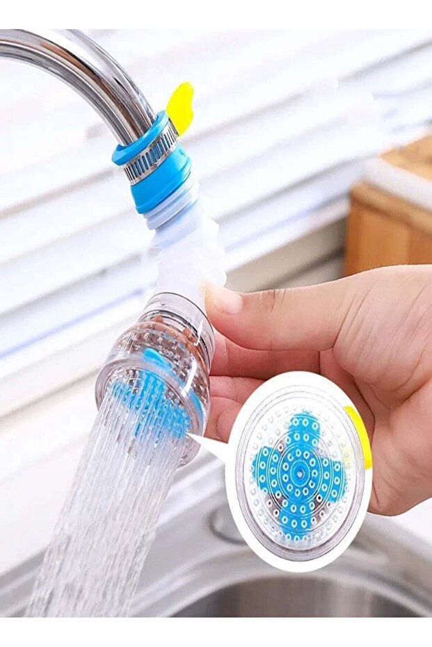 CHU DAI 2-Pack 360 Degree Rotating Faucet Aerator Telescopic Anti-Splash Water- Saving Tap Sprayer,