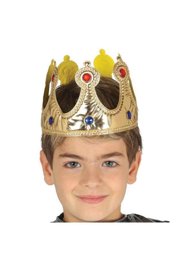 Mtxdpn Gold Color Made of Eva Material Children's King Crown (102606) 57 cm