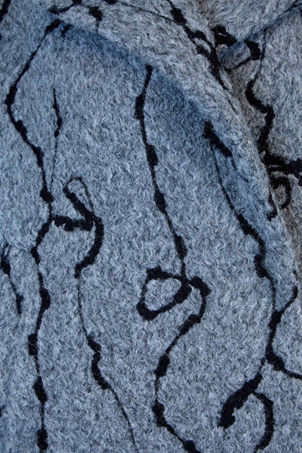 Desenli Kısa Ceket - 4