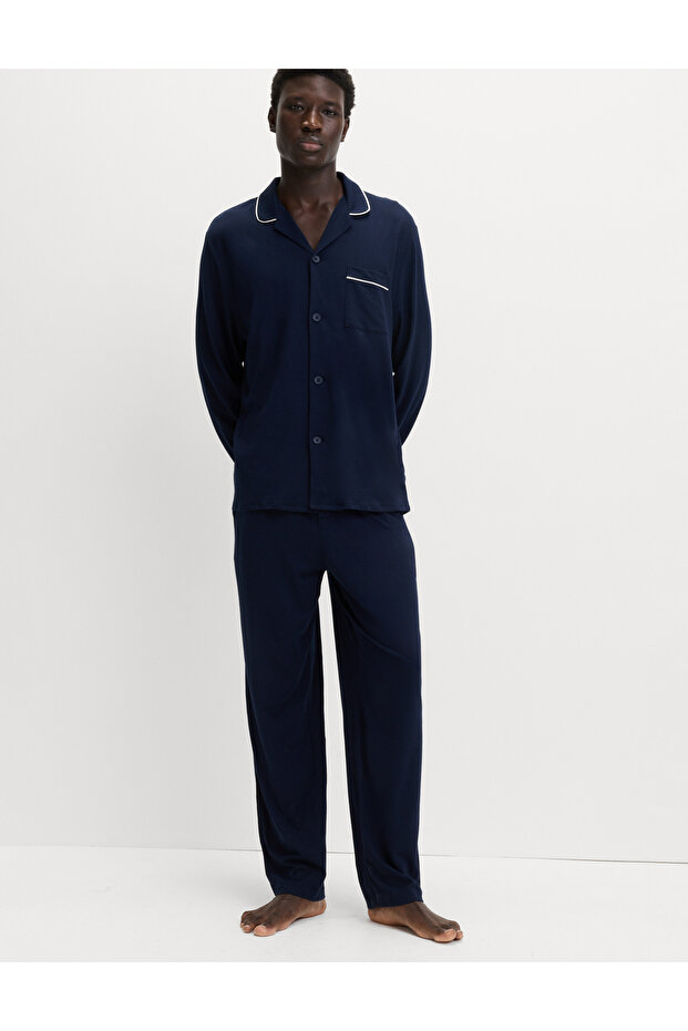 Pamuk-Modal Karışımlı Pijama Takımı - 1