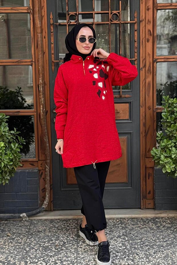 Tunik KA-A25-21083 Kırmızı - 1