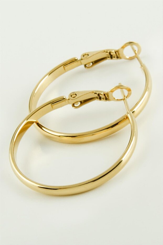 Halka Luxury Steel Earrings () 2.8 Cm-Yellow