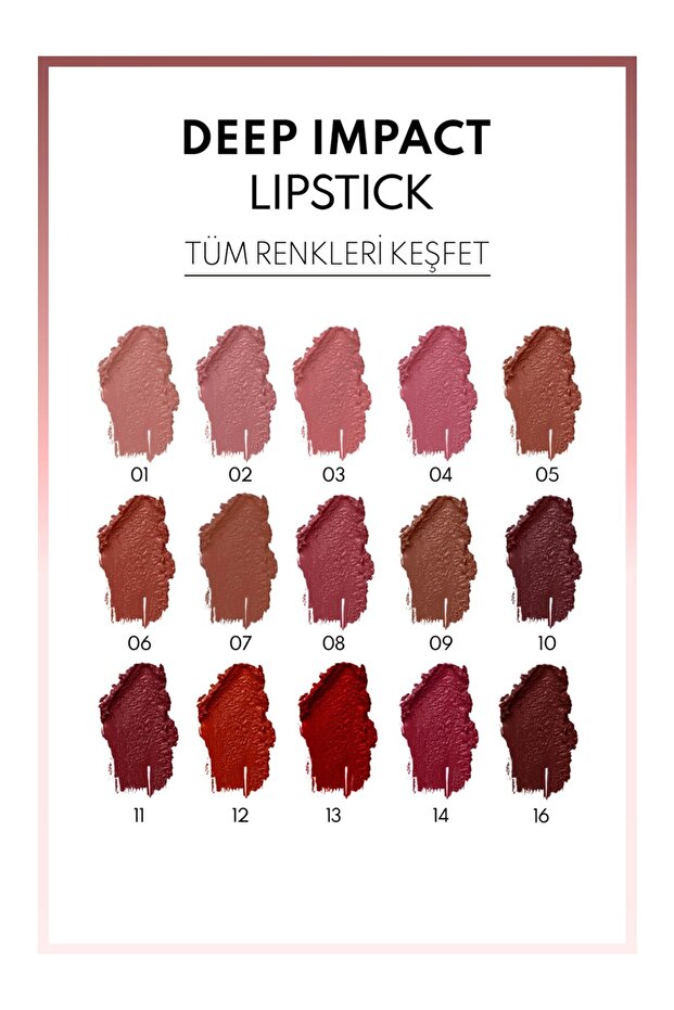 Note Deep Impact Lipstick-Yarı Parlak Ruj - 3