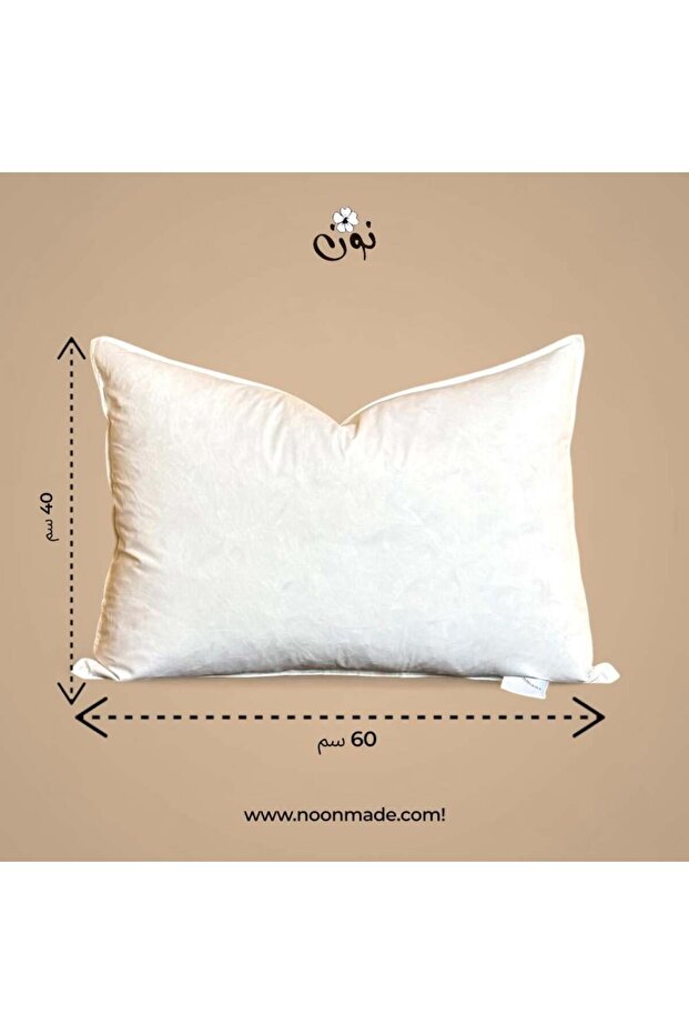 وسادة مستطيلة من الألياف الدقيقة (60 × 40 سم) - 2