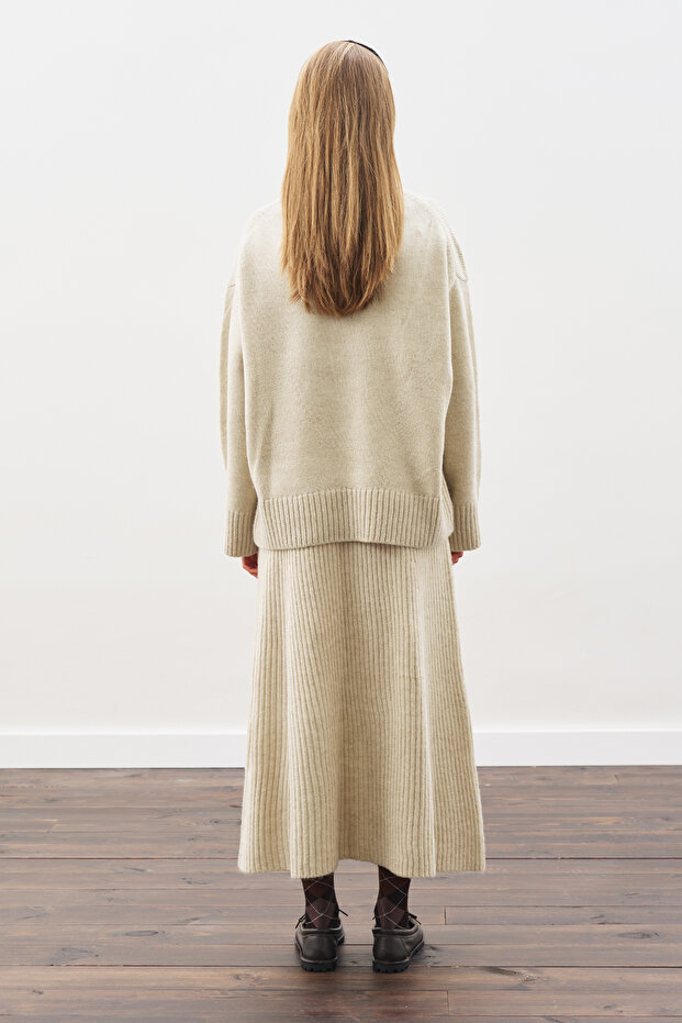 CHUNKY OVERSIZE KAZAK BEJ - 8