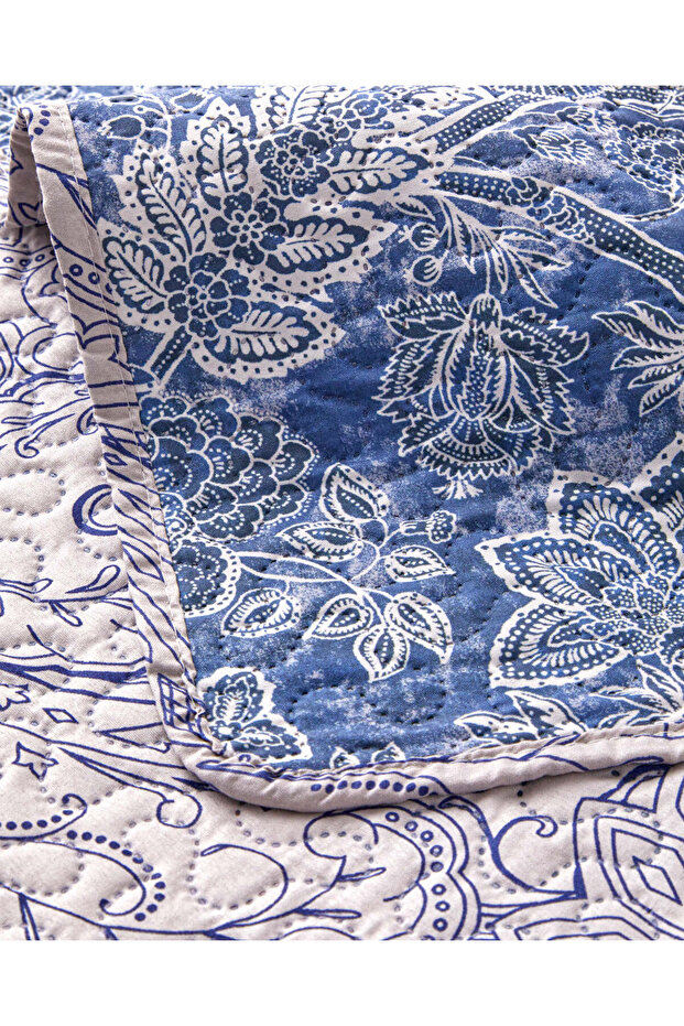 Flora Drape Tek Kişilik Çok Amaçlı Örtü 160x220 cm Yeşil - 5
