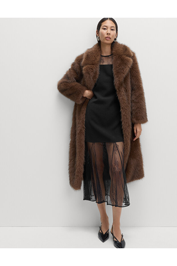 Püskül Detaylı Midi Elbise - 2