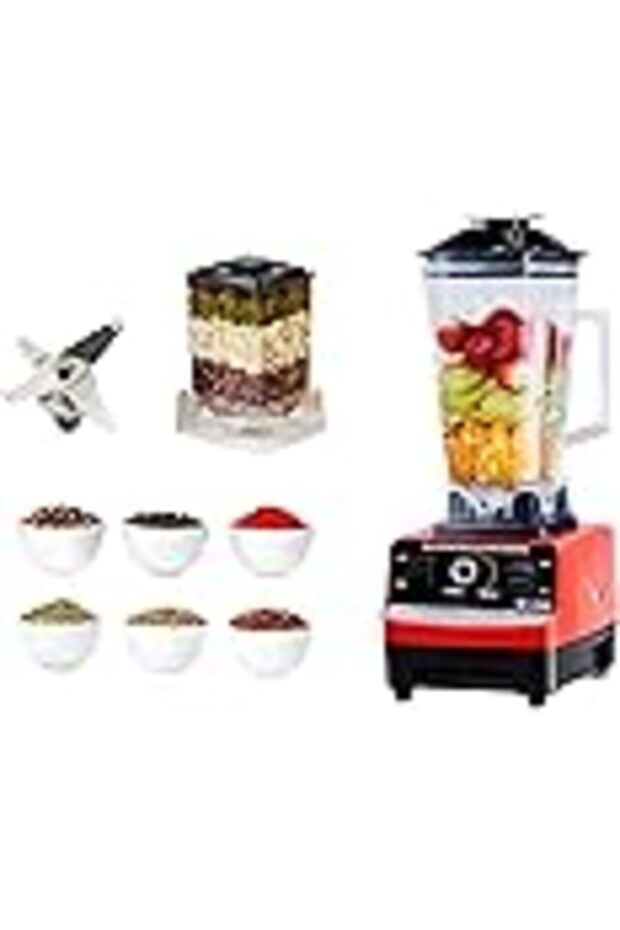 Silver Criest 4500W Heavy Duty Commercial Blender SC-1589, 2-in-1 Juicer & Mixer