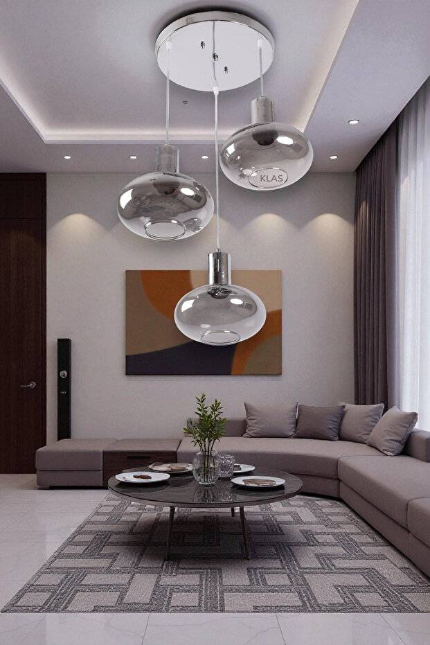 UFO SARKİT CAMLI AVİZE - 3