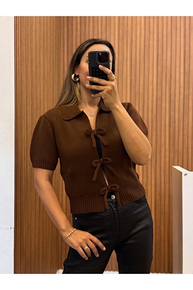 Fiyonklu Triko Top - 6