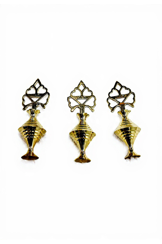 Brass Surmadani No.5 – 3 Piece Set | Traditional Brass Kohl Bottle | Islamic Gift for Men & Women
