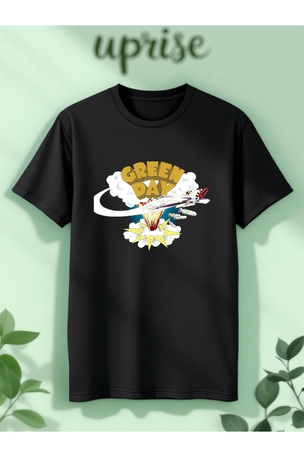 Green Day Printed Cotton Oversized Tshirt