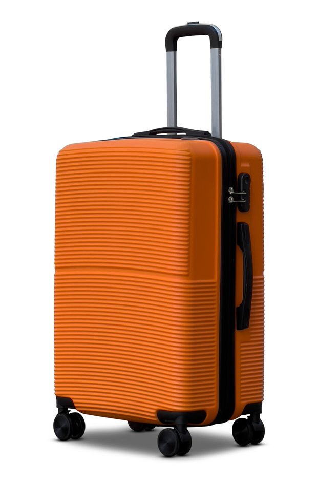 Hard Shell Lightweight ABS 24 Inch (20-25kg) Luggage, Smooth Wheels, Secured Lock Suitcase