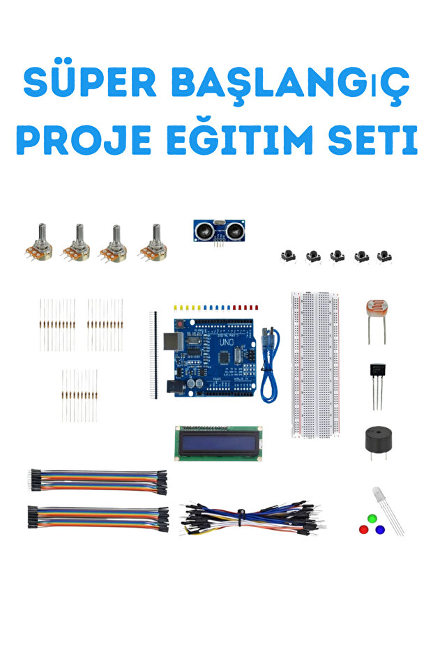 124 Parça Uno R3 Robotik Kodlama Uygulamaları Süper Başlangıç Proje Eğitim Seti - 1