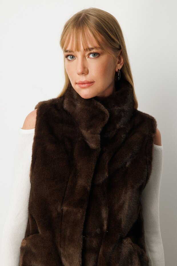 Torba Cepli Peluş Yelek - 3