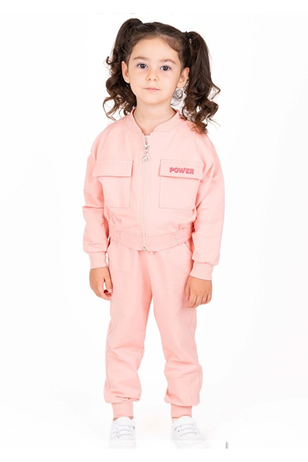 Power Embroidered 3-Piece Tracksuit Set