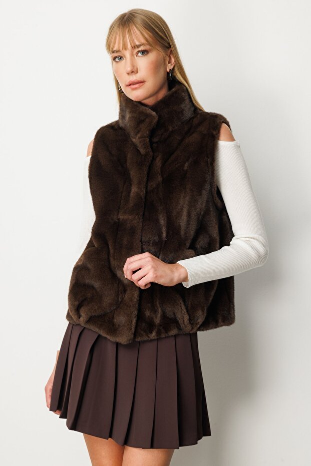 Torba Cepli Peluş Yelek - 1