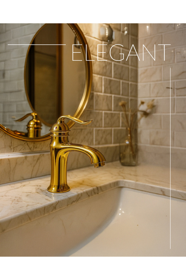 Elegant Gold Series Sink Faucet