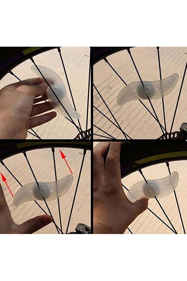 Bisiklet İçin Led Lastik Jant Işıkları Işık Pil Ile Çalışır (1 Adet) - 3