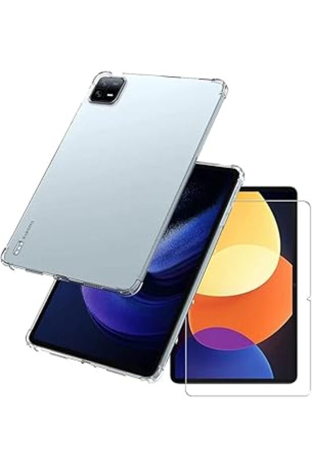 Xiaomi Pad 6 Pro / Pad 6 11" Clear TPU Case with Built-in Screen Protector - 1