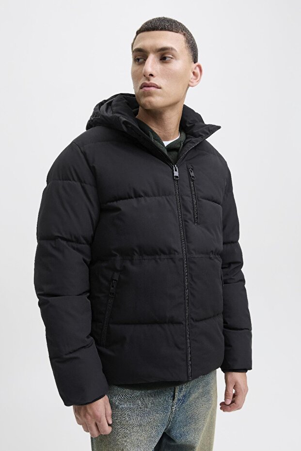 JJEOWEN Puffer Erkek Şişme Mont – Su Geçirmez, Soğuk Hava Koruması, Günlük Kışlık Ceket - 3