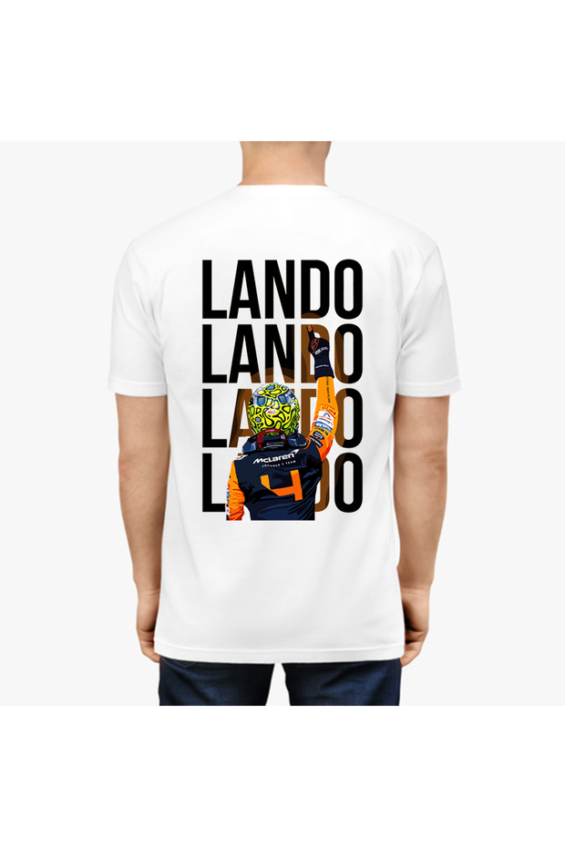 Lando Norris Printed Cotton Short Sleeve Regular Fit F1 T-Shirt