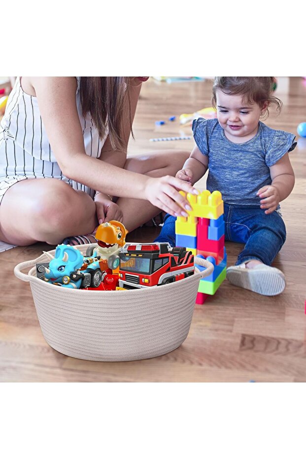 سله خيش باللون الابيض - 3