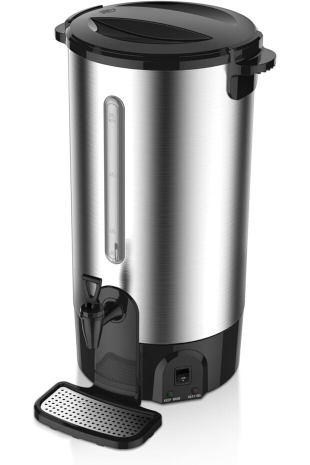 Stainless Steel Water Kettle with Keep Warm Technology 1200W, 20L Capacity, Black