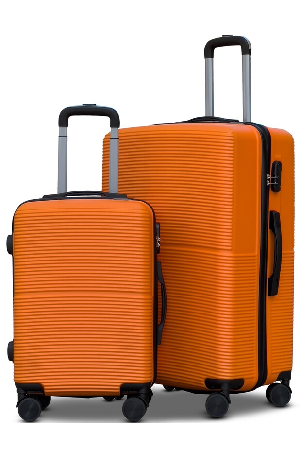 Hard Shell Lightweight ABS 2PCS SET (20/28 Inch) Luggage, Secured Lock Suitcase