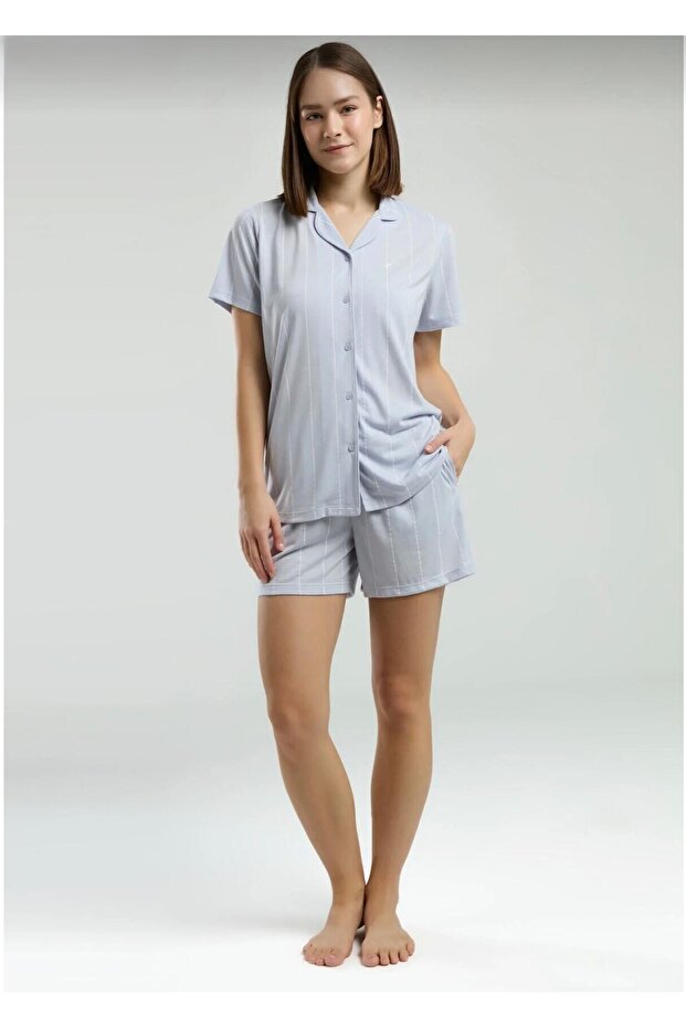 Women's Shirt Pajama Set -8981