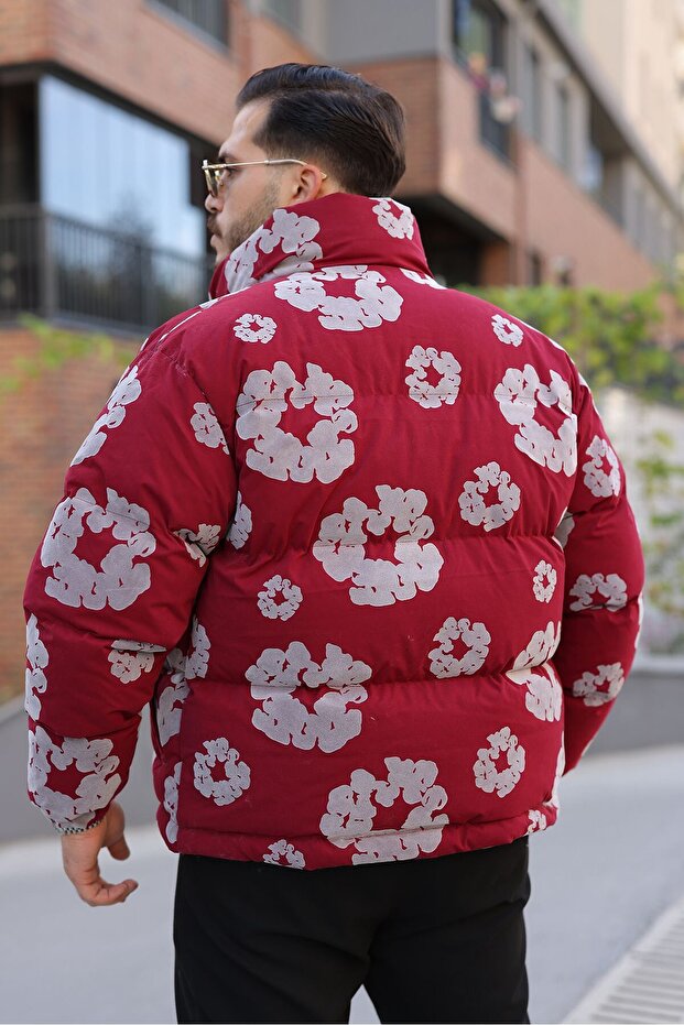 Patterned Men's Coat - 4