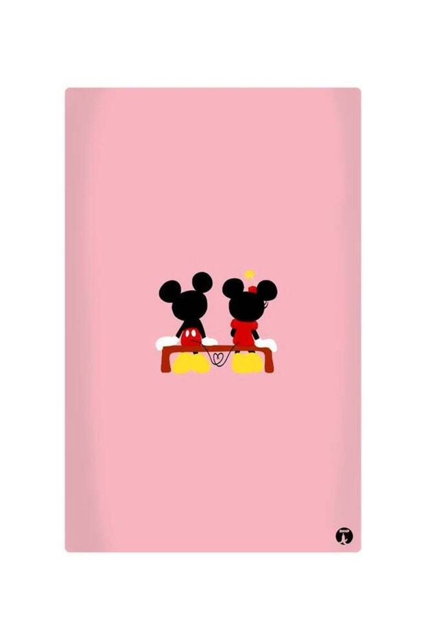 Printed Fridge Magnet Pink/Red 8.5cm