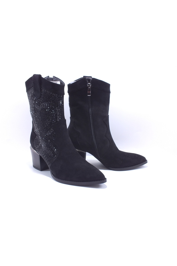 25K135-2 Taşlı kovboy Bot - 3