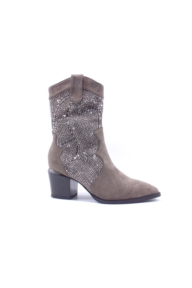 25K135-2 Taşlı kovboy Bot - 1