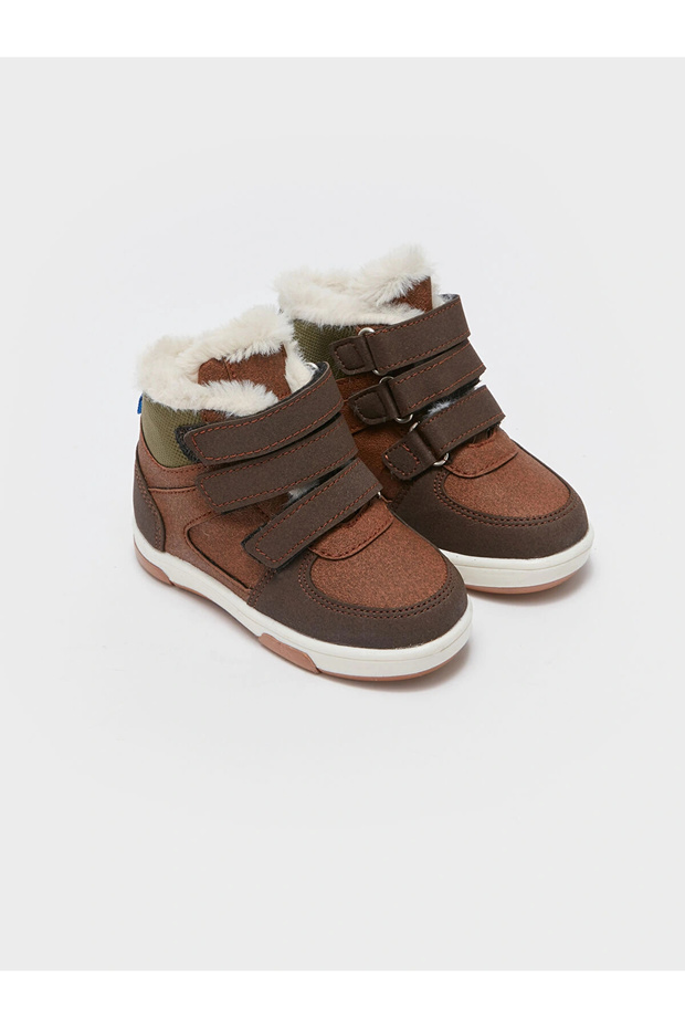 LCW STEPS Kahverengi Cırt Cırtlı Erkek Bebek Bot - 1