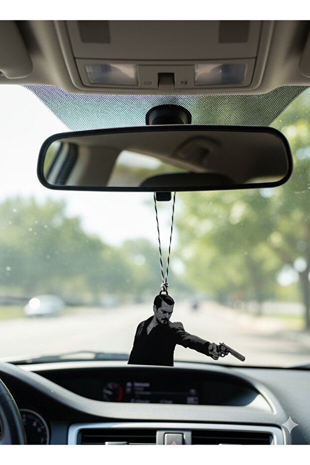 Eşref Tek Temalı Dikiz Aynası Süsü – Kabartma 3D Baskı, Çift Taraflı - 4