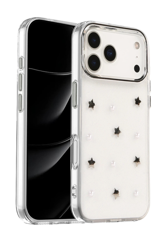 غطاء MTXDPN لهاتف Apple iPhone 17 Pro Max بنمط فيونكة - (22930) نمط 7