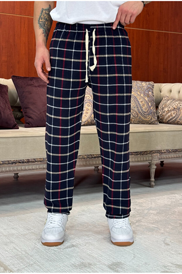 Ekose Pijama Altı - 1