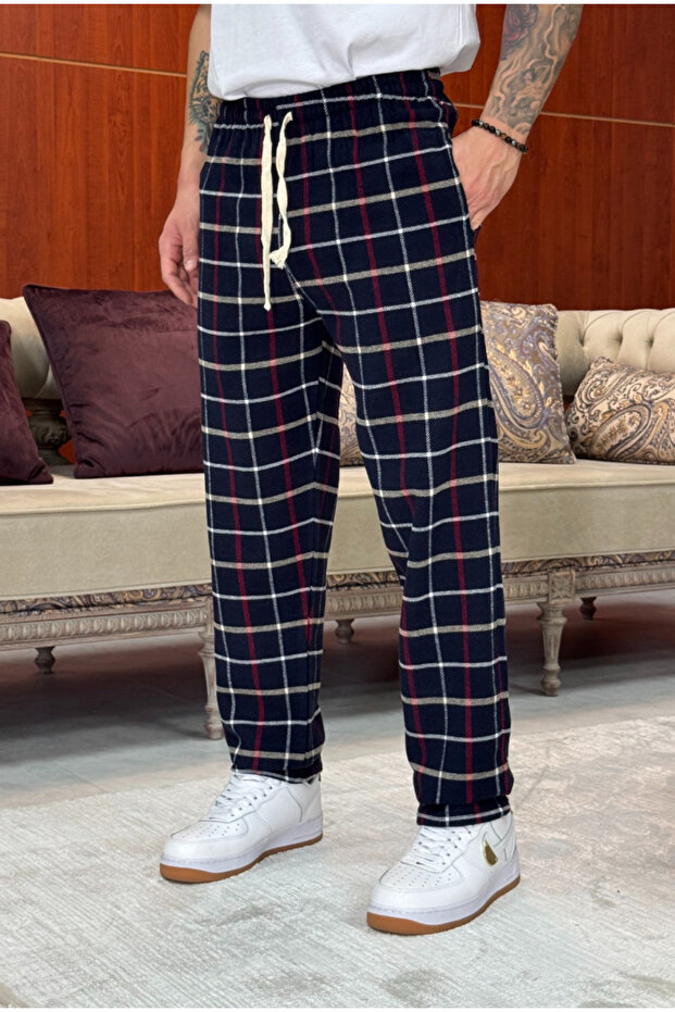 Ekose Pijama Altı - 3
