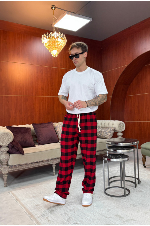 Ekose Pijama Altı - 5