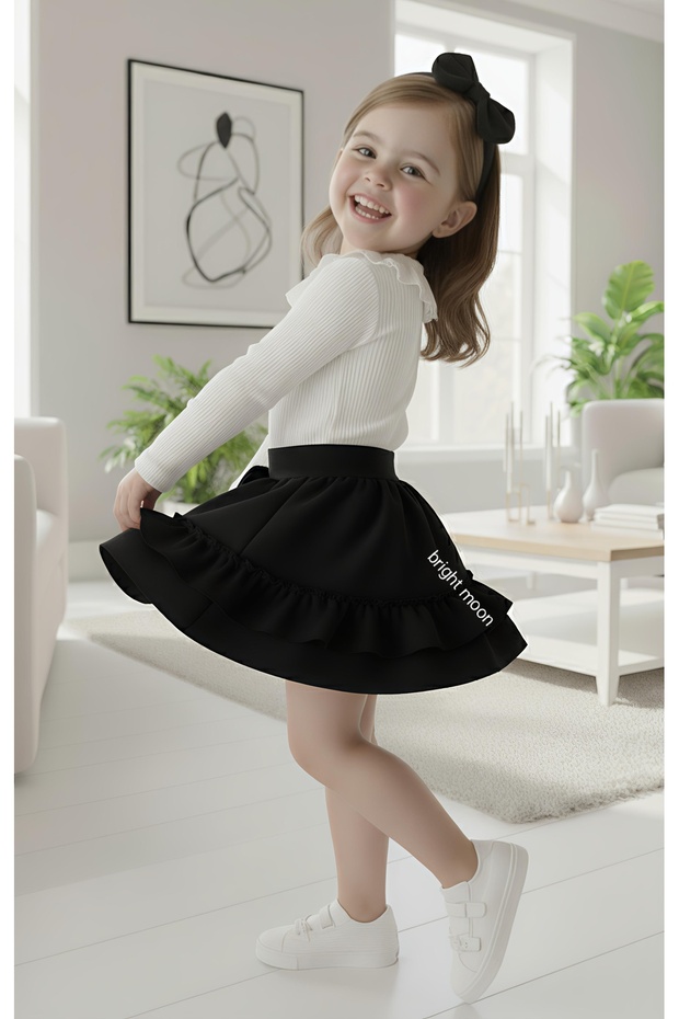 Girl's 3Rd Set Skirt, Bodysuit, Bandana