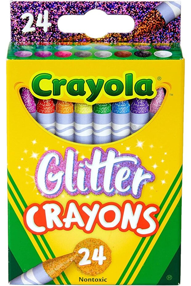 - 24 Ct. Glitter Crayons