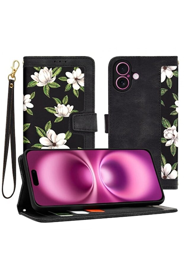 Case for Apple iPhone 16 Plus, FlipCraft, Black
