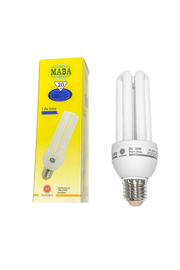 energy saving lamp E27 20W 220V عدد 5حبة