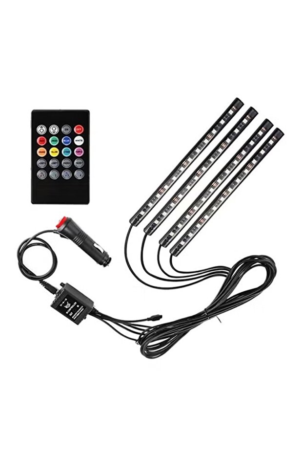 إضاءة ديكورية للسيارة مع منفذ USB