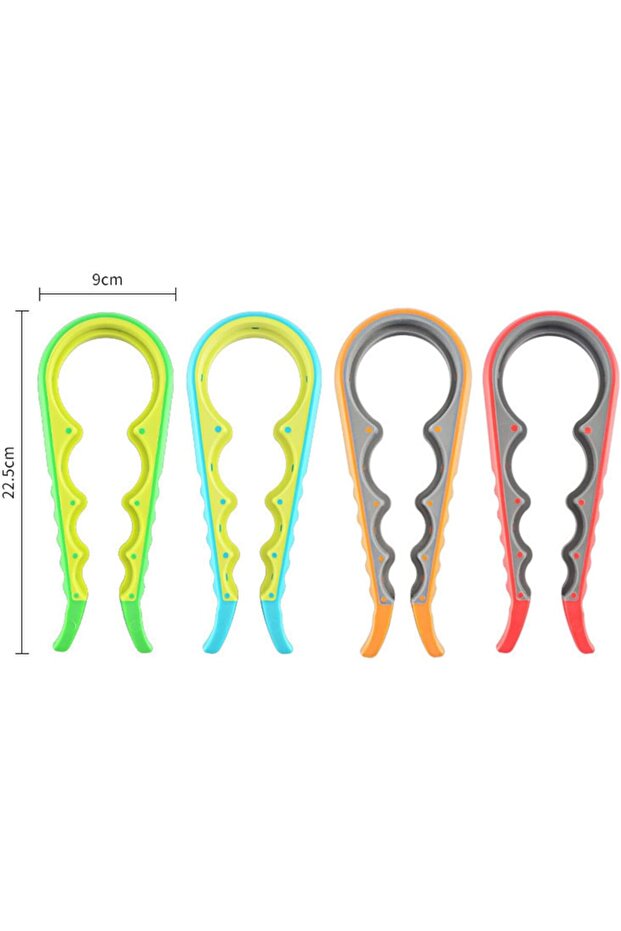 قطعة واحدة من فتاحة الجرار متعددة الوظائف 4 في 1، وقبضة الجرار (أحمر) - 5