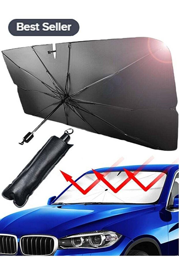 Car Umbrella Car Shade Sun Car Sunshade Foldable, Car Front Windshield Umbrella, Foldable Automotive Windshield